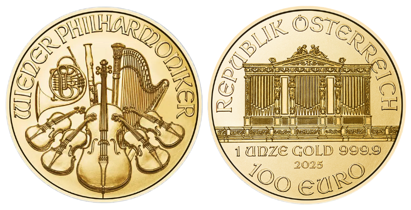 Zlatá investiční mince Wiener Philharmoniker 1 Oz